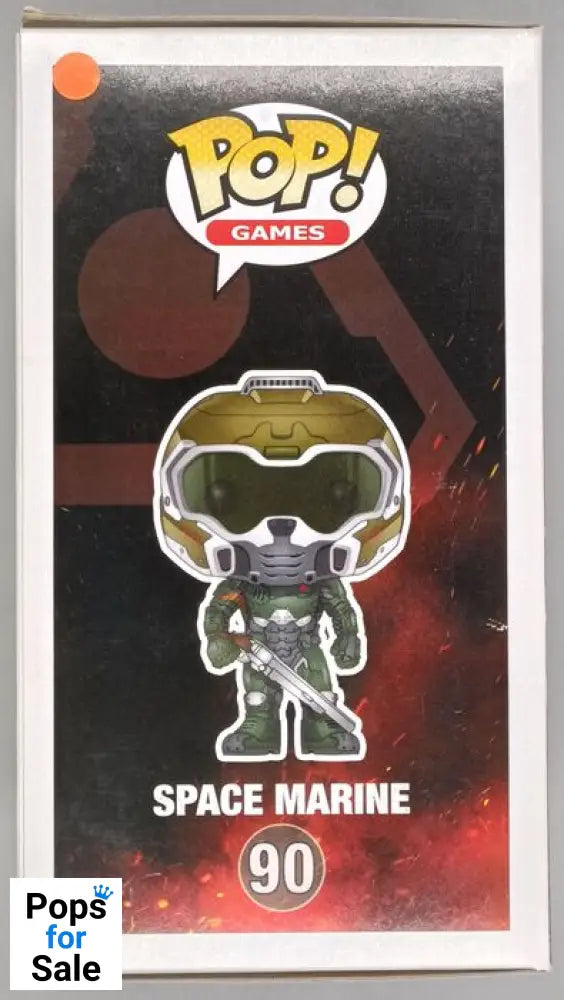 #90 Space Marine - DOOM - Box Damaged Funko POP