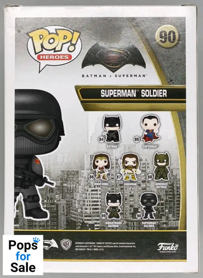 #90 Superman Soldier - DC Batman V Superman - Box Damaged Funko POP