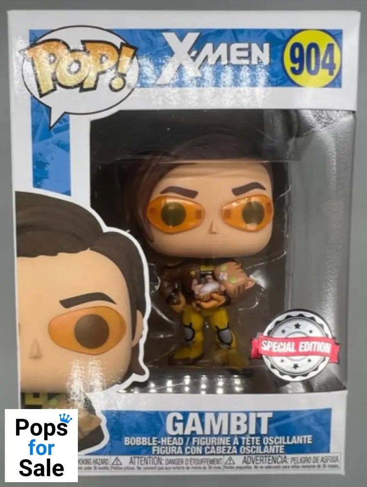 #904 Gambit (w/ Cat) - Marvel X-Men Funko POP