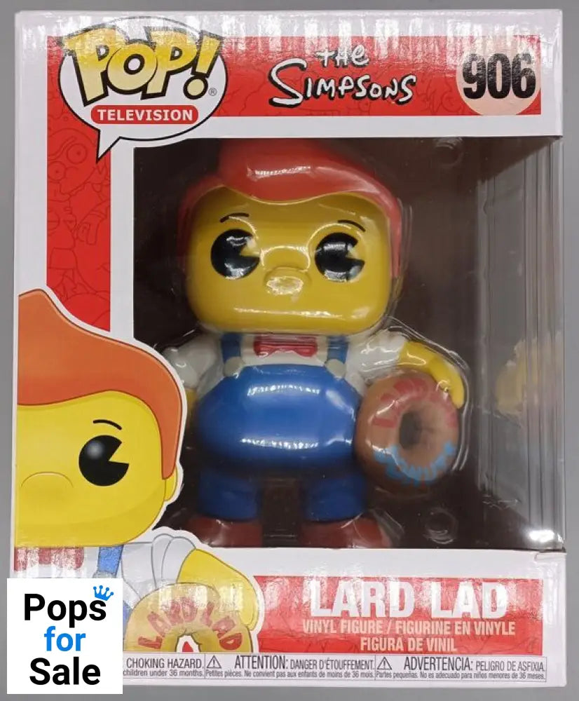 #906 Lard Lad - 6 Inch - The Simpsons Funko POP