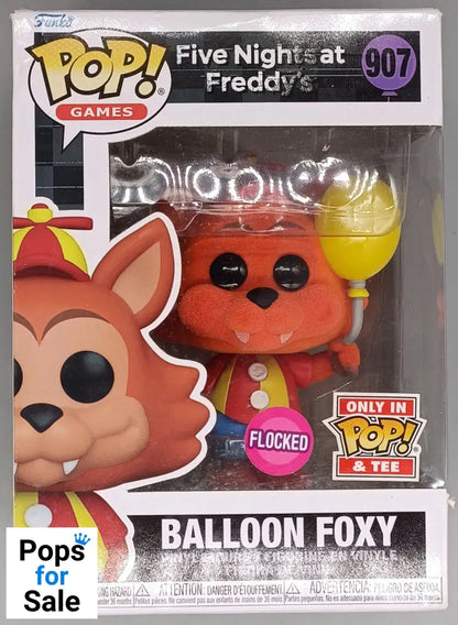 907 Balloon Foxy Flocked - Five Nights At Freddy's - FNaF - Funko POP - Box Damaged