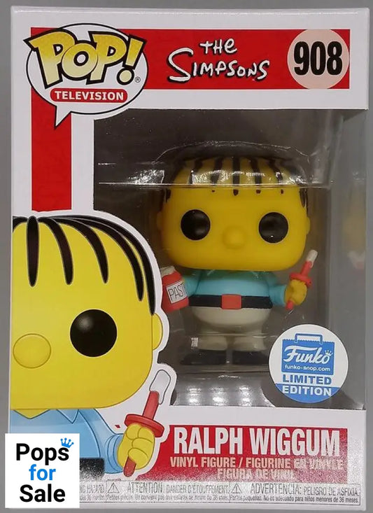 #908 Ralph - The Simpsons - Box Damaged Funko POP