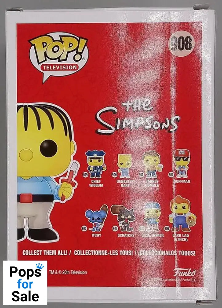 #908 Ralph - The Simpsons - Box Damaged Funko POP