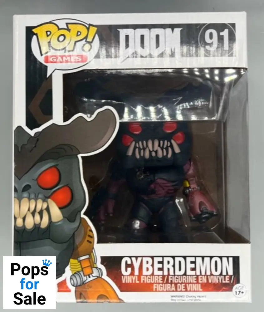 #91 Cyberdemon - 6 Inch - DOOM - Box Damaged Funko POP