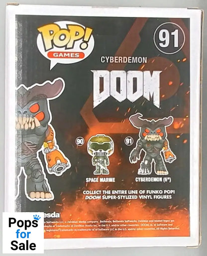 #91 Cyberdemon - 6 Inch - DOOM - Box Damaged Funko POP