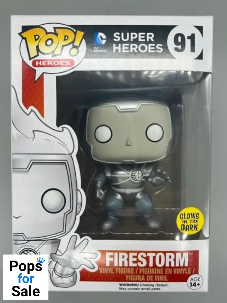 91 Firestorm (White Lantern) - Glow - DC Super Heroes Funko POP