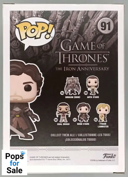 #91 Robb Stark - Game of Thrones - Box Damaged Funko POP