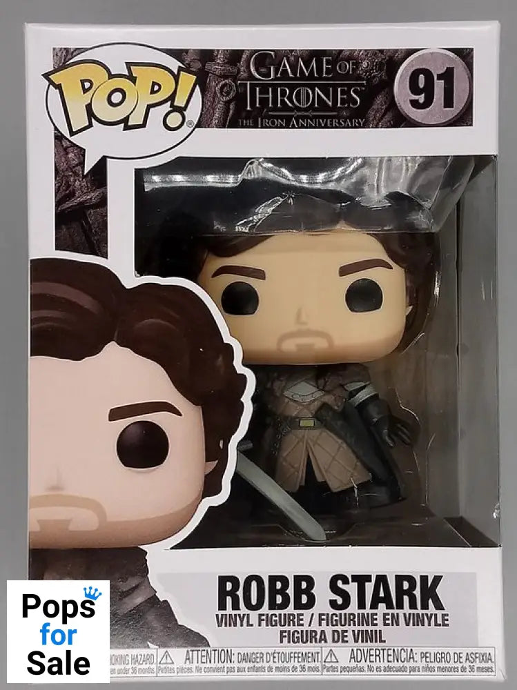 #91 Robb Stark - Game of Thrones - Box Damaged Funko POP