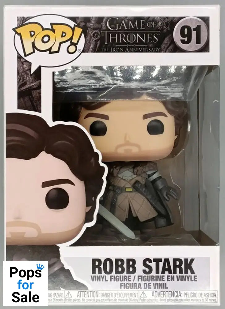 #91 Robb Stark - Game of Thrones - Box Damaged Funko POP