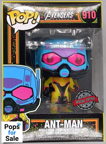 #910 Ant-Man (Blacklight) - Marvel Avengers End - Box Damaged Funko POP