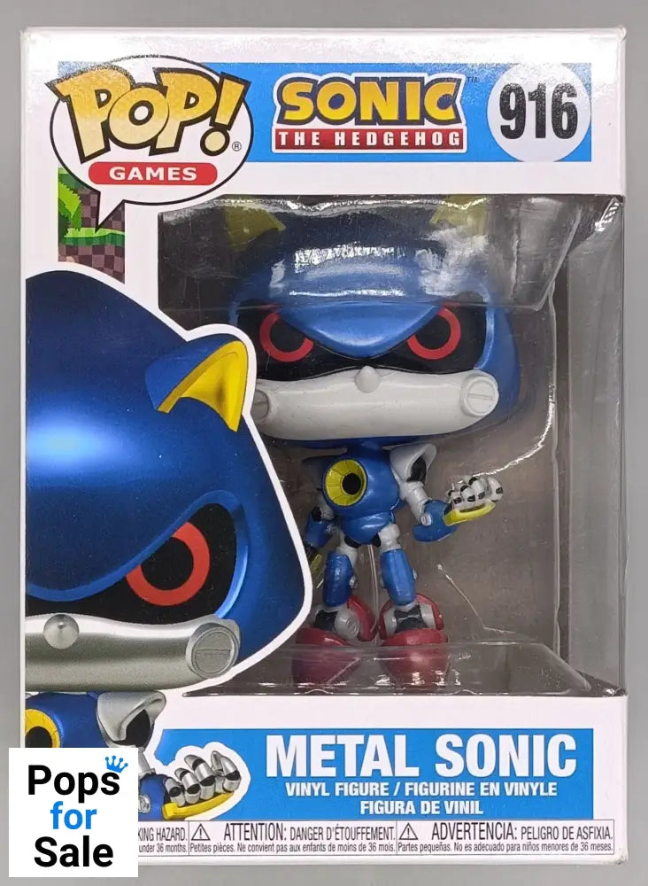 916 Metal Sonic - Sonic the Hedgehog - Funko POP - Box Damaged