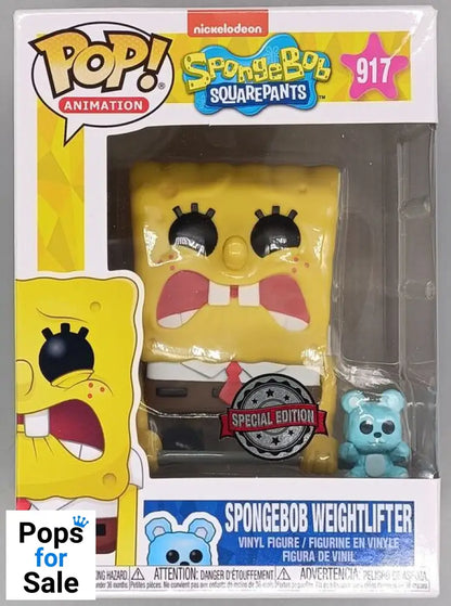 #917 SpongeBob Weightlifter - Spongebob Squarepants Box Damaged Funko POP