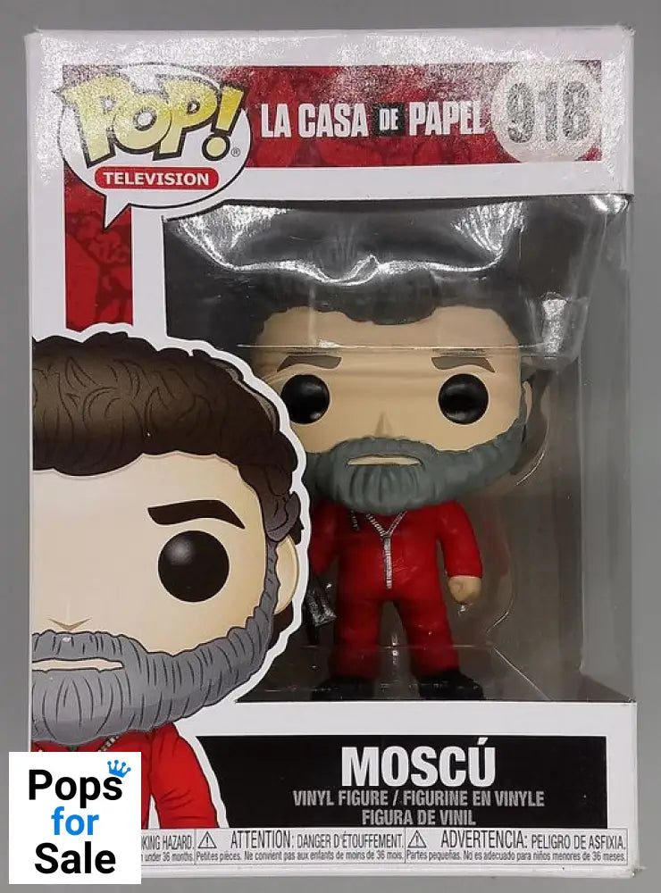 #918 Moscu - La Casa de Papel Money Heist - Box Damaged Funko POP