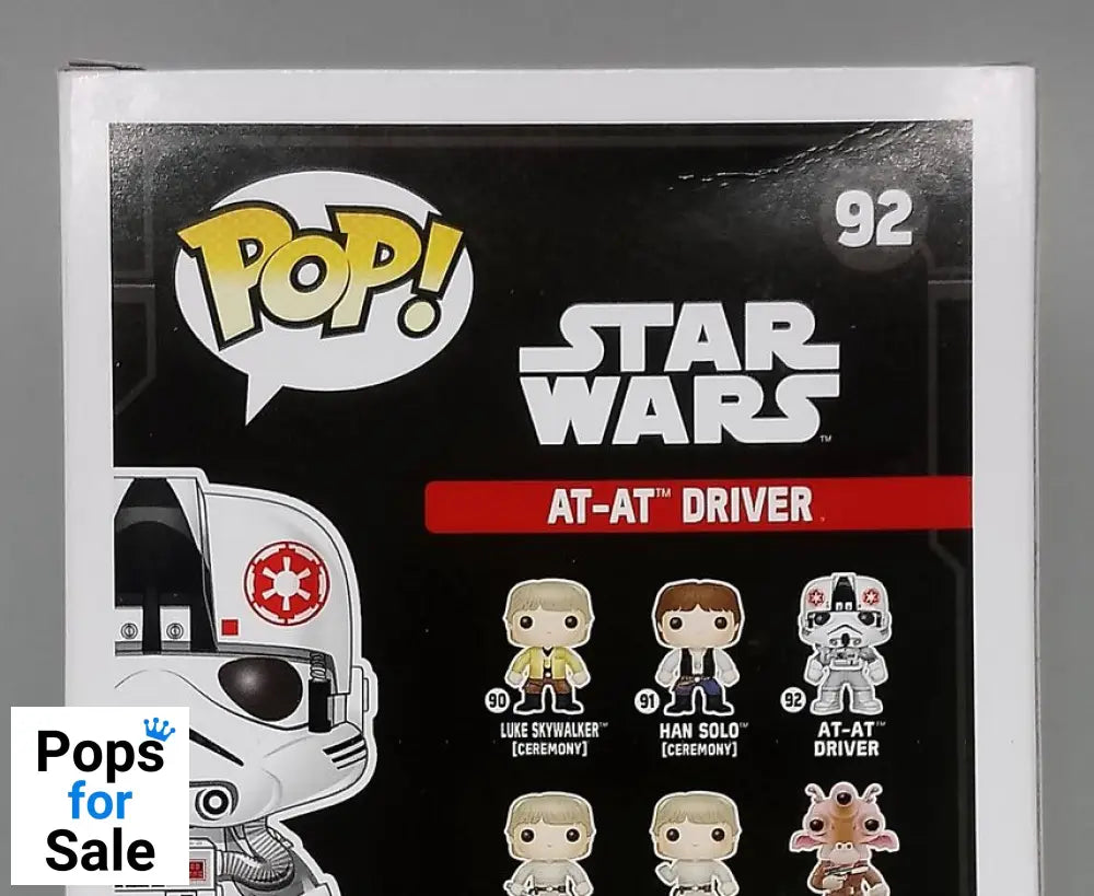 #92 AT-AT Driver - Star Wars - Box Damaged Funko POP