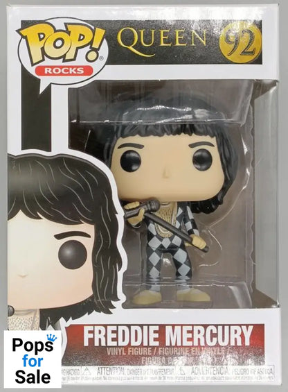 92 Freddie Mercury - Queen - Rocks - Box Damaged Funko POP