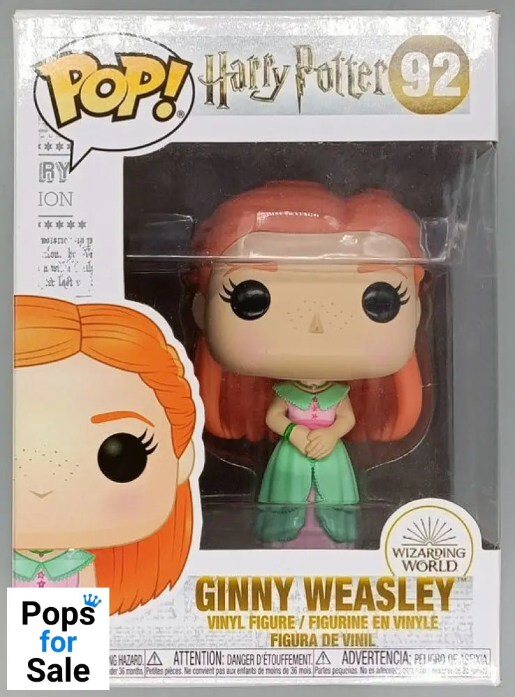 #92 Ginny Weasley (Yule) - Harry Potter - Box Damaged Funko POP