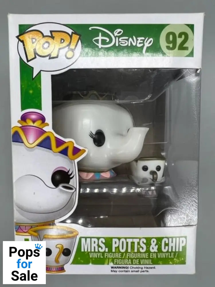 92 Mrs. Potts and Chip - Disney Beauty And The Beast Funko POP