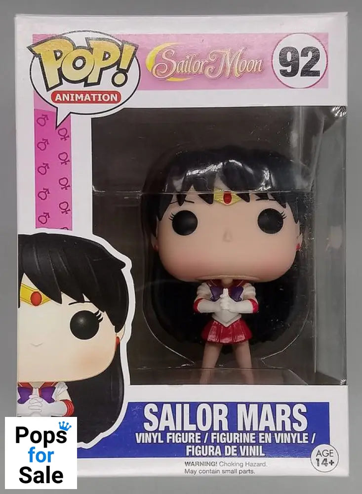 92 Sailor Mars - Sailor Moon - Box Damaged Funko POP