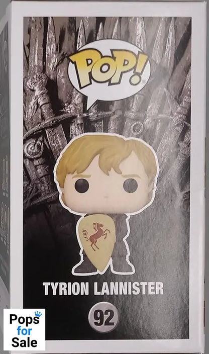 #92 Tyrion Lannister (w/ Shield) - Game of Thrones Box Damaged Funko POP