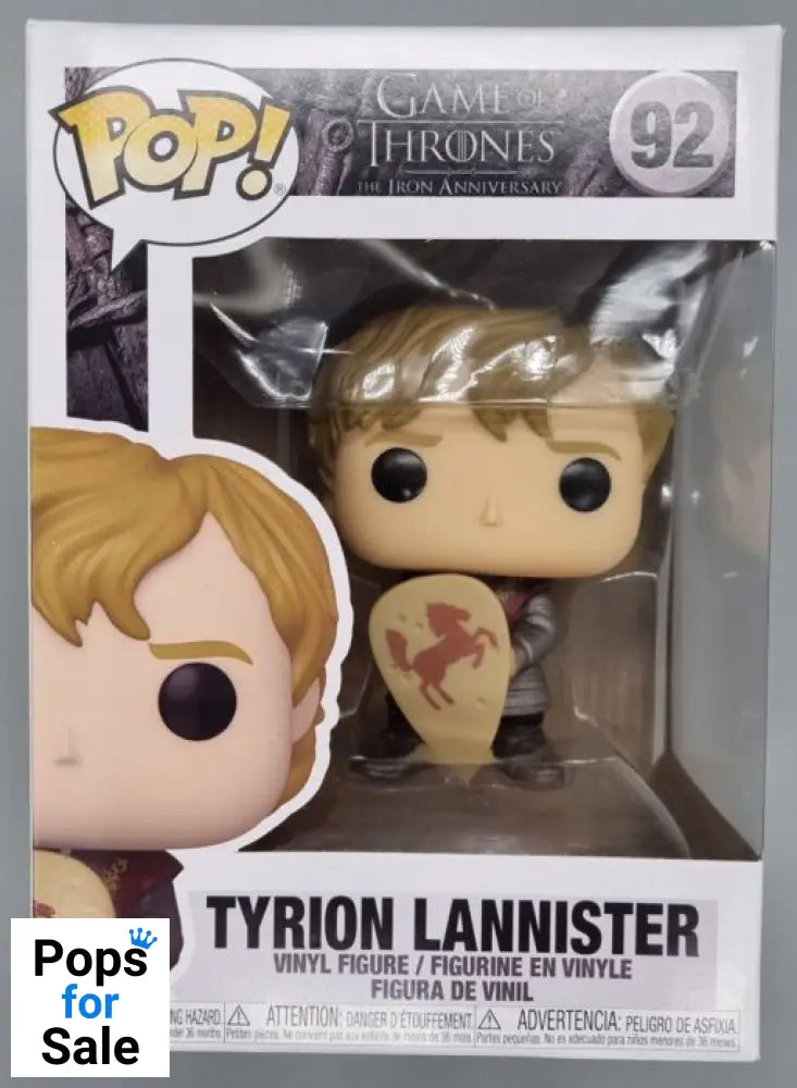 #92 Tyrion Lannister (w/ Shield) - Game of Thrones Funko POP