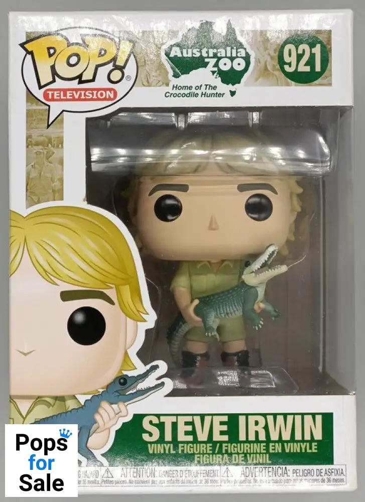 #921 Steve Irwin - Australia Zoo - Crocodile Hunter Damaged Box Funko POP