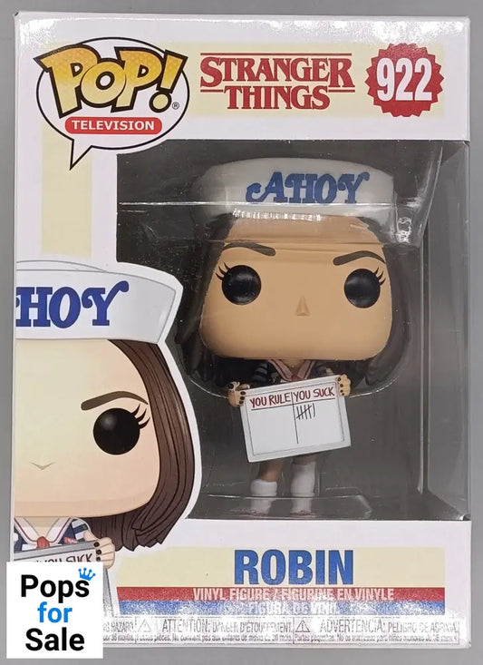 922 Robin - Stranger Things - Scoops Ahoy - Funko POP - Box Damaged