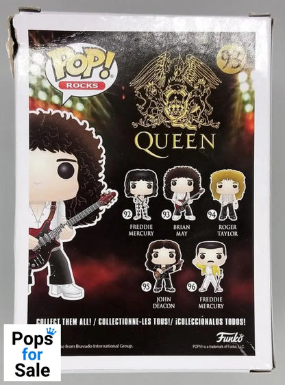 93 Brian May - Queen - Box Damaged Funko POP