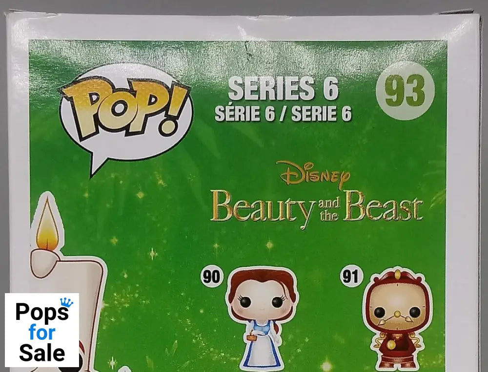 #93 Lumiere - Disney Beauty And The Beast - Box Damaged Funko POP