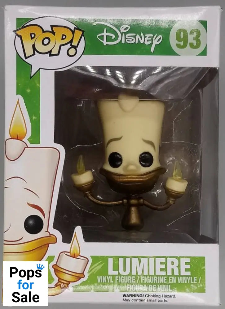 #93 Lumiere - Disney Beauty And The Beast - Box Damaged Funko POP