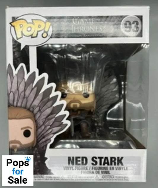 #93 Ned Stark (on Iron Throne) Deluxe - Game of Thrones Box Damaged Funko POP