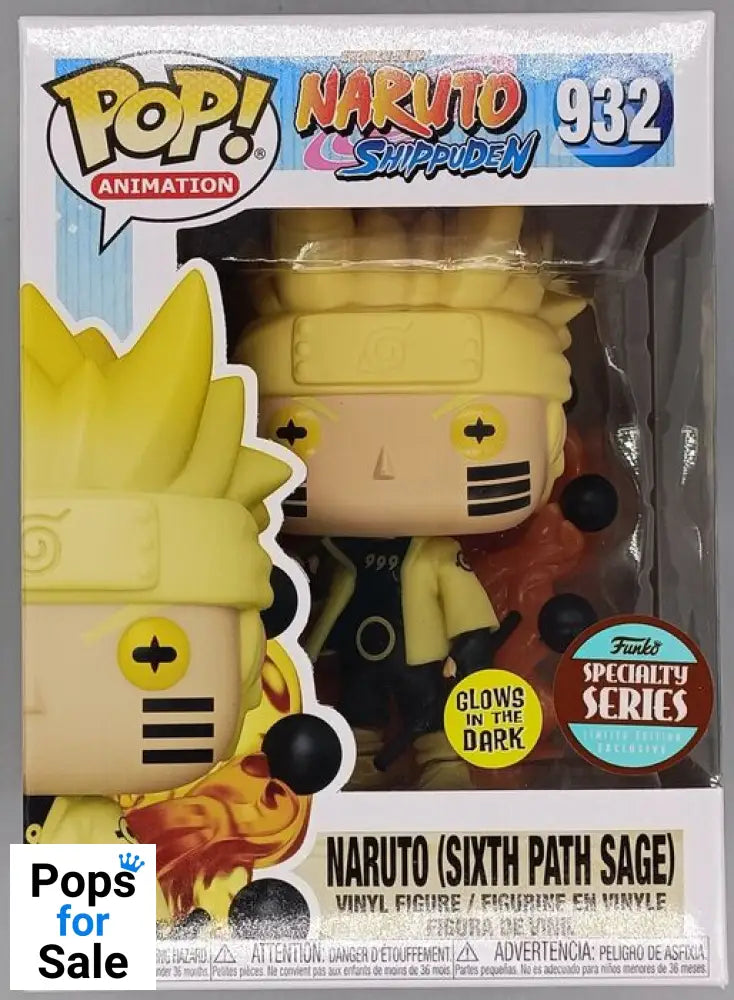 #932 Naruto Six Path Sage - Glow - Naruto Shippuden Funko POP