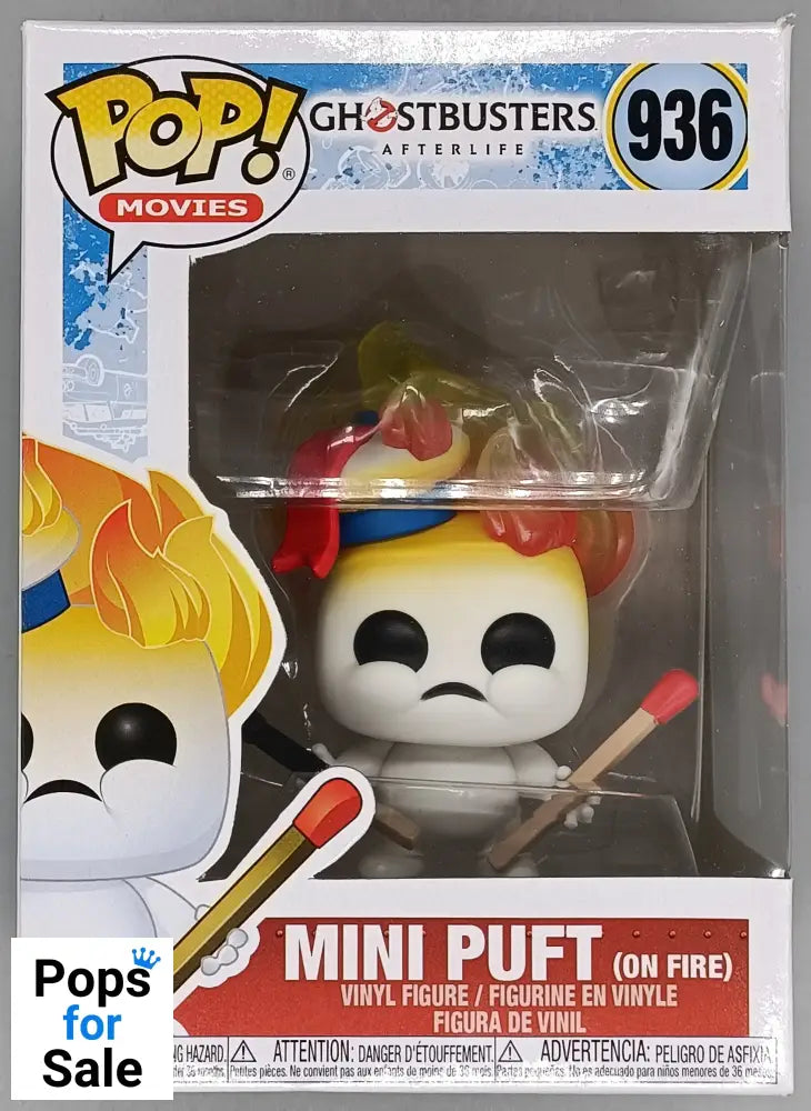 936 Mini Puft (on Fire) Ghostbusters Afterlife Funko POP