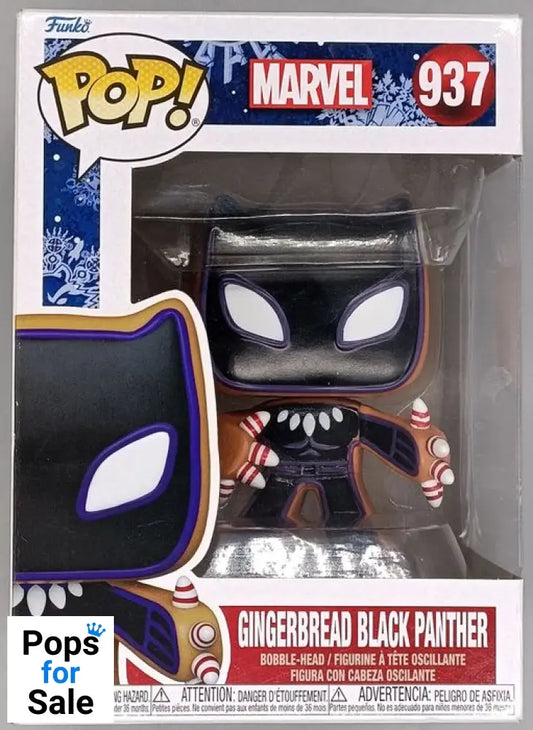 #937 Gingerbread Black Panther - Marvel - Box Damaged Funko POP