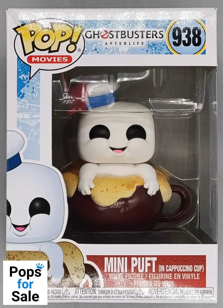 #938 Mini Puft (in Cappuccino Cup) Ghostbusters After Box Damaged Funko POP