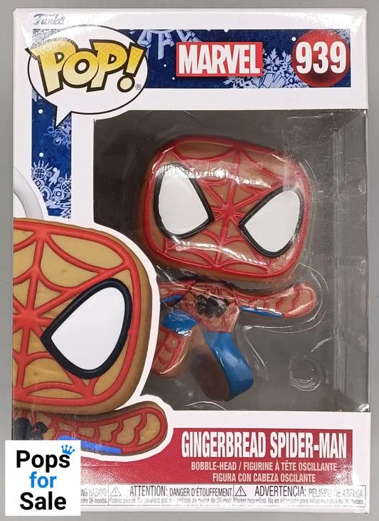 939 Gingerbread Spider-Man - Marvel Holiday Funko POP - Box Damaged