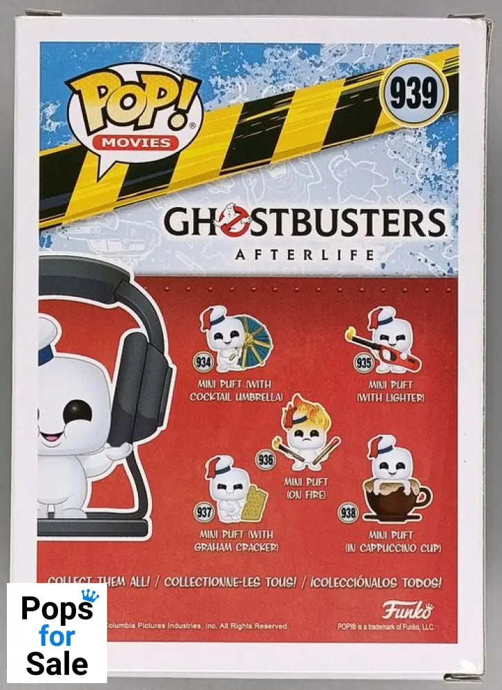 939 Mini Puft (with Headphones) - Ghostbusters Afterlife Funko POP