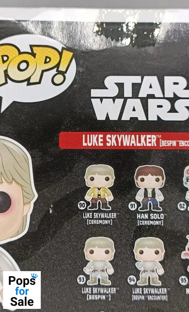 #94 Luke Skywalker (Bespin Encounter) Star Wars 2016 Box Damaged Funko POP