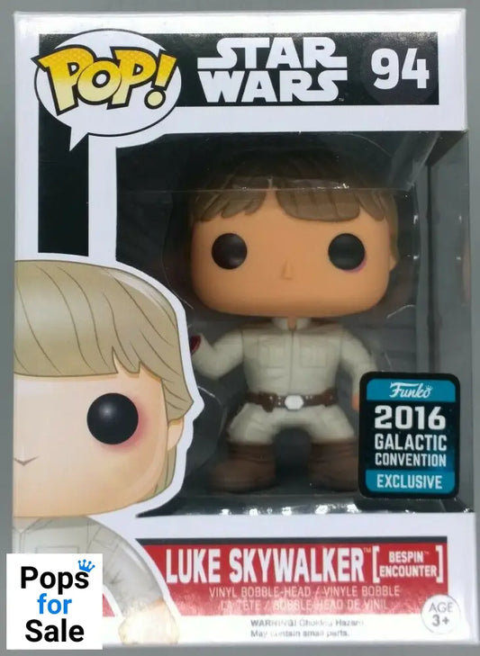 #94 Luke Skywalker (Bespin Encounter) - Star Wars - 2016 Con Funko POP