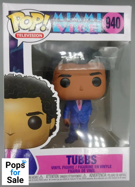 940 Tubbs - Pop Television - Miami Vice - Funko POP - Box Damaged
