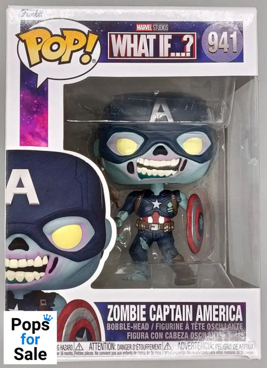 #941 Zombie Captain America - Marvel What if...? - Box Damaged Funko POP