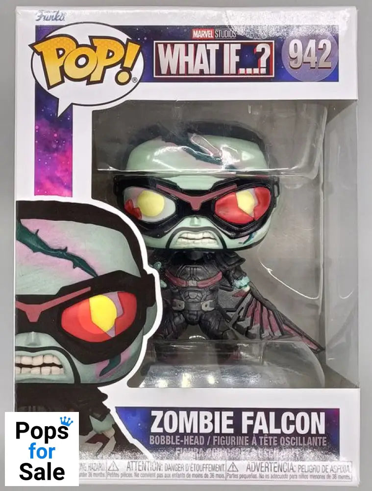 #942 Zombie Falcon - Marvel What if...? - Box Damaged Funko POP