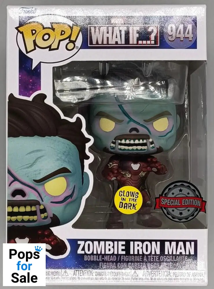 #944 Zombie Iron Man Glow - Marvel What if...? Funko POP