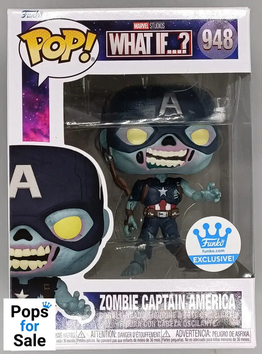 #948 Zombie Captain America (w/o Shield) Marvel What if...? Funko POP