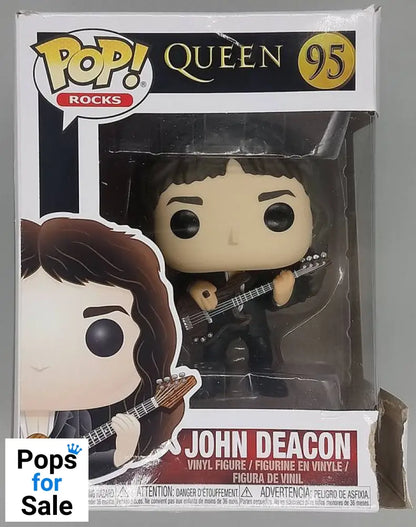 95 John Deacon - Queen - Rocks - Box Damaged Funko POP