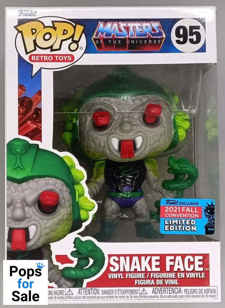 95 Snake Face - Masters of the Universe - 2021 Con Funko POP