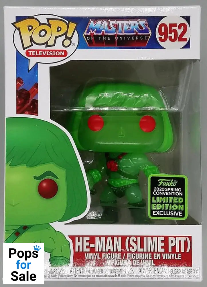 952 He-Man (Slime Pit) Masters Of The Universe - 2020 Con Funko POP