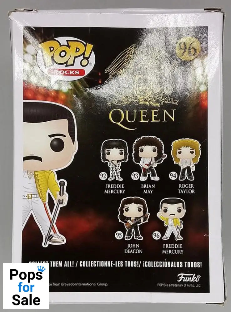 #96 Freddie Mercury (Wembley 1986) Rocks - Queen Box Damaged Funko POP