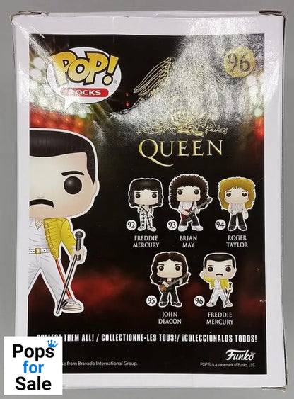 #96 Freddie Mercury (Wembley 1986) Rocks - Queen Box Damaged Funko POP