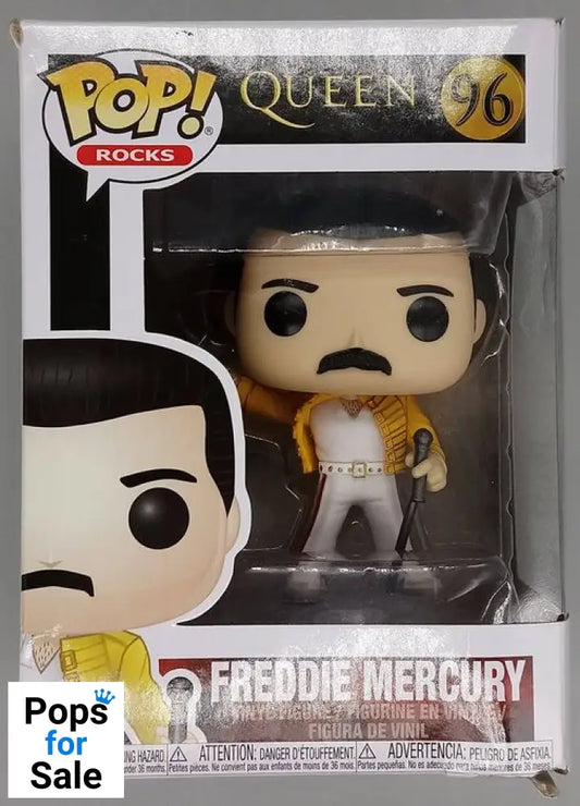 #96 Freddie Mercury (Wembley 1986) Rocks - Queen Box Damaged Funko POP