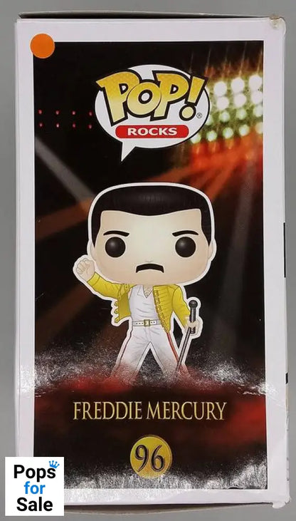 #96 Freddie Mercury (Wembley 1986) Rocks - Queen Box Damaged Funko POP